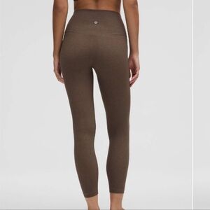 Lululemon Align High-Rise Pant 25" Diamond Texture Print Taupetastic Multi EUC